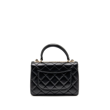 Chanel Top Handle Trendy CC Flap Bag Lambskin Black LGHW