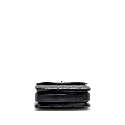 Chanel Top Handle Trendy CC Flap Bag Lambskin Black LGHW
