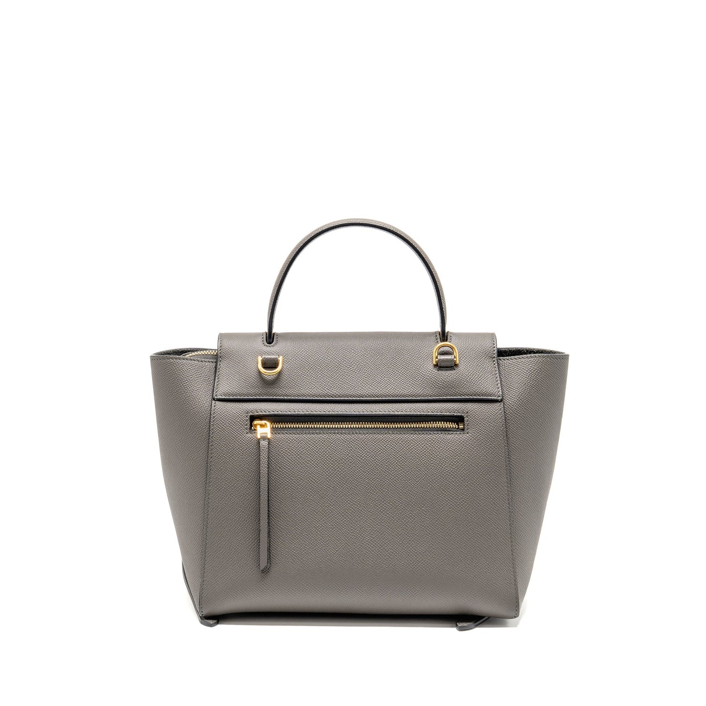 Celine Micro Belt Purse Calfskin Dark Grey