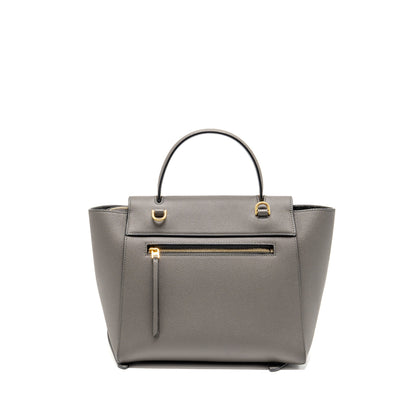 Celine Micro Belt Purse Calfskin Dark Grey