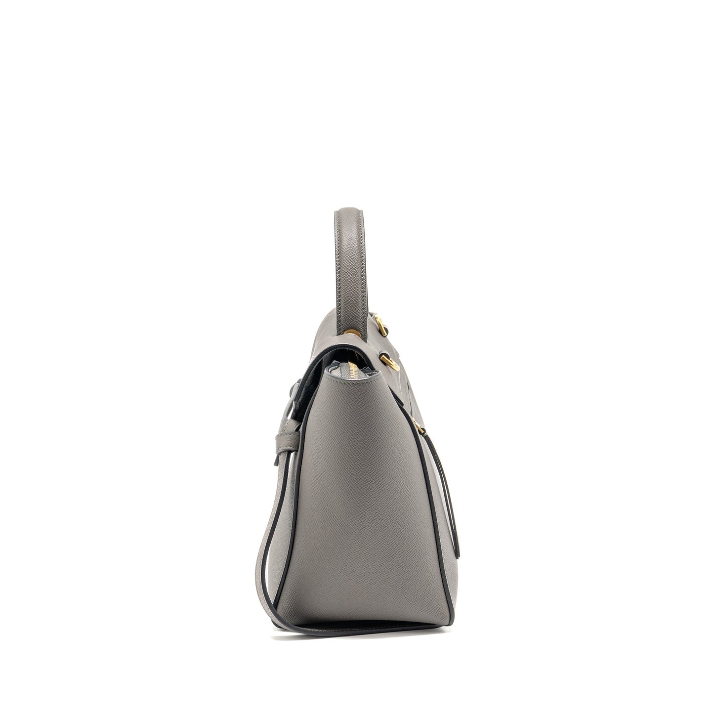 Celine Micro Belt Purse Calfskin Dark Grey