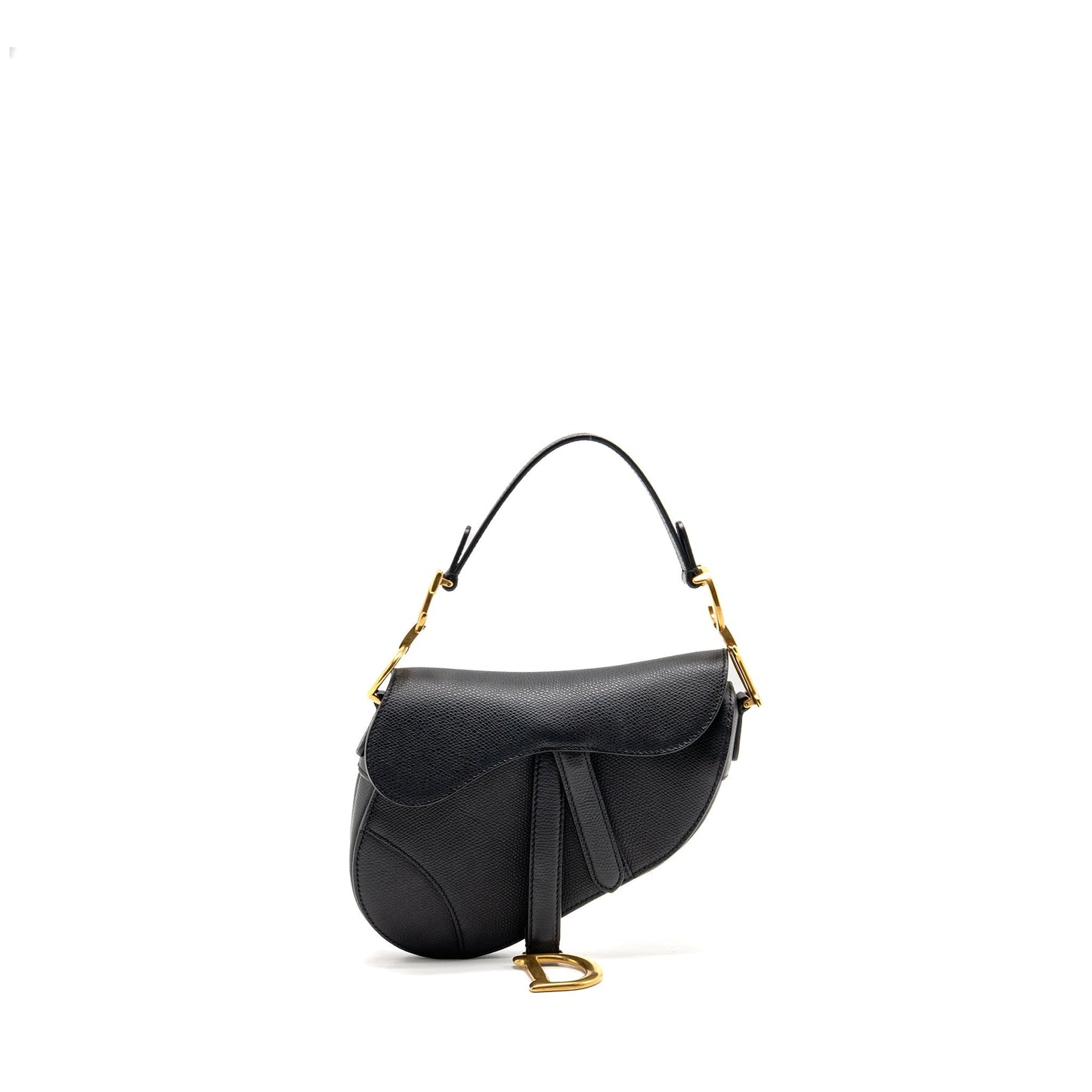 Dior Mini Saddle grained Calfskin black