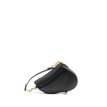 Dior Mini Saddle grained Calfskin black