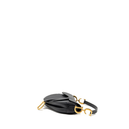 Dior Mini Saddle grained Calfskin black