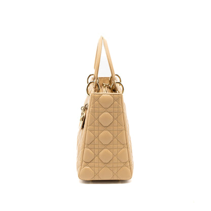 Dior Medium Lady Dior Lambskin Beige