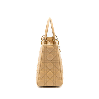 Dior Medium Lady Dior Lambskin Beige