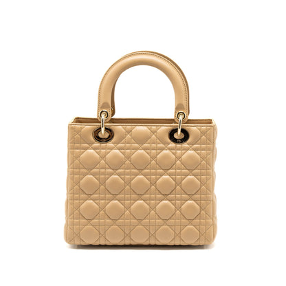 Dior Medium Lady Dior Lambskin Beige