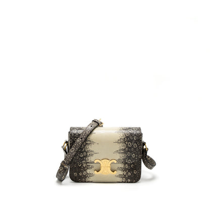 Celine Teen Triomphe Purse Lizard Natural Colour