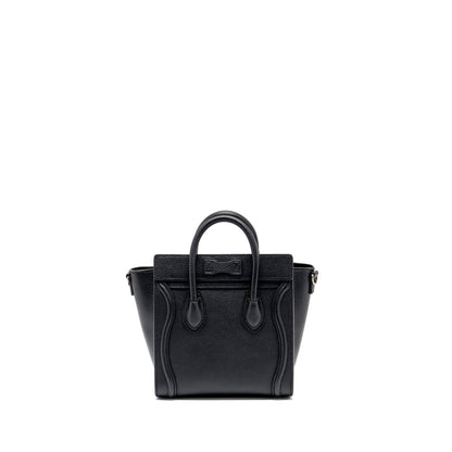 Celine nano luggage Purse calfskin black