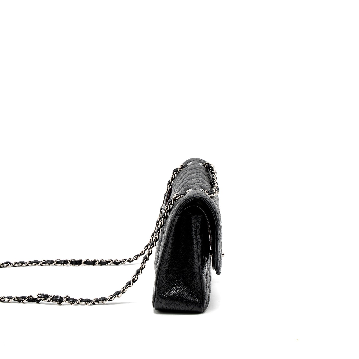 Chanel Medium Classic Double Flap Bag Caviar Black SHW