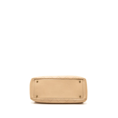 Chanel Shopping Tote Calfskin Beige GHW