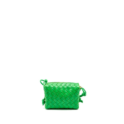 Bottega Veneta Mini Loop Camera Purse Lambskin Green