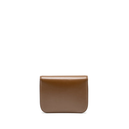Celine Medium Classic Box Purse Calfskin Brown