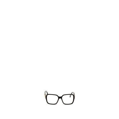 Chanel 5408-A Square Glasses Frame Letter Black GHW