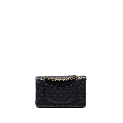 Chanel medium classic double flap bag caviar Black GHW