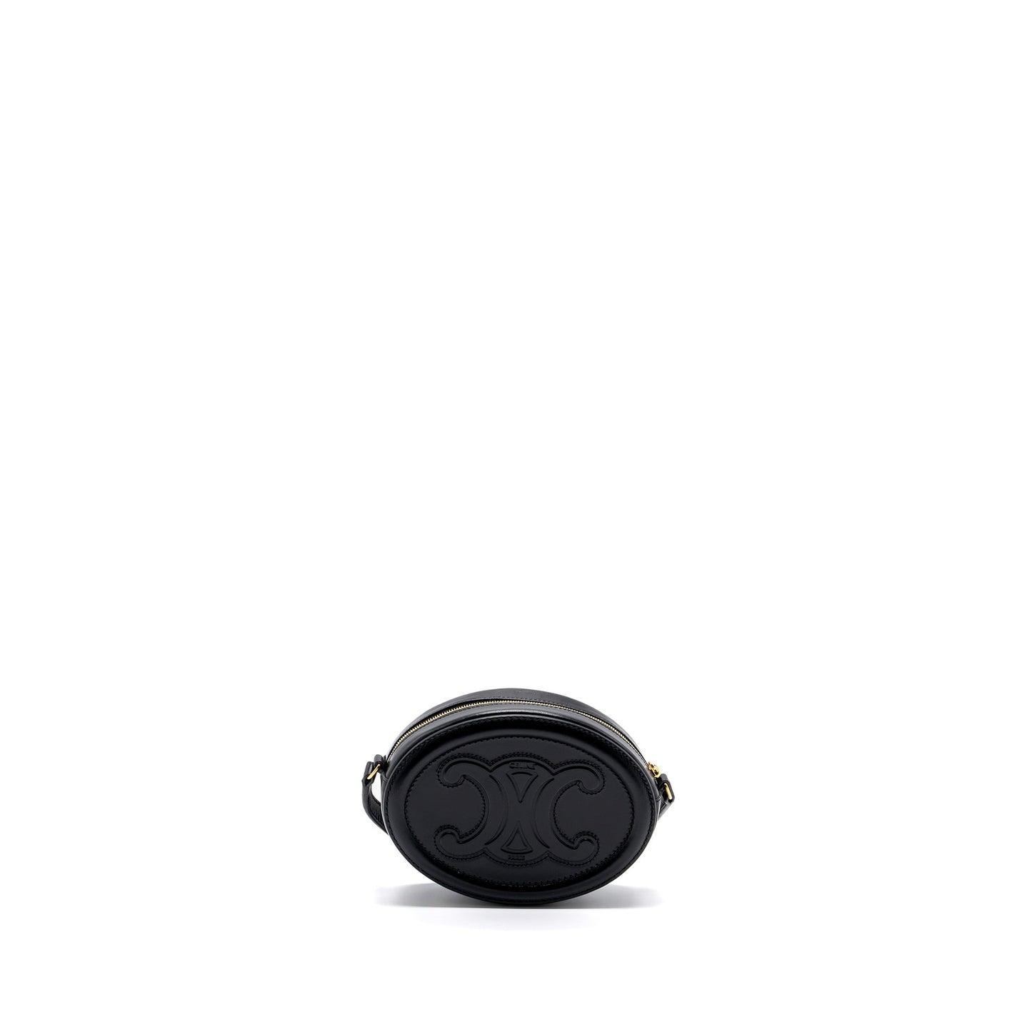 Celine Oval Purse Cuir Triumphed Calfskin Black