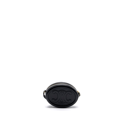 Celine Oval Purse Cuir Triumphed Calfskin Black
