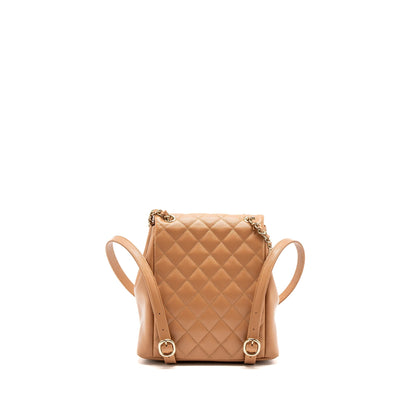 Chanel 23p Triple Pack Backpack Caviar Dark Beige LGHW(Microchip)