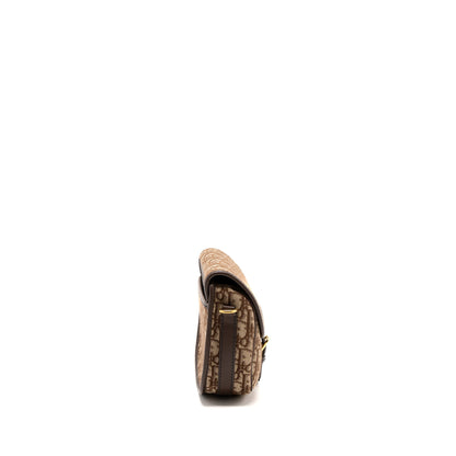Dior Medium Bobby Purse Brown Dior Oblique Jacquard