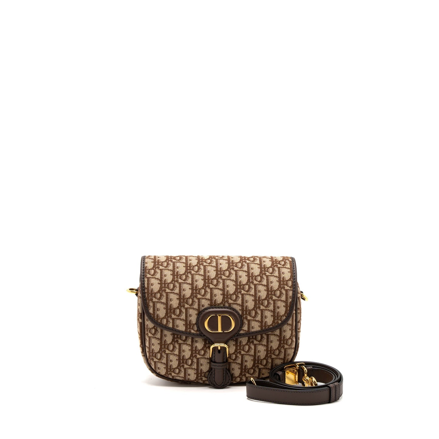 Dior Medium Bobby Purse Brown Dior Oblique Jacquard