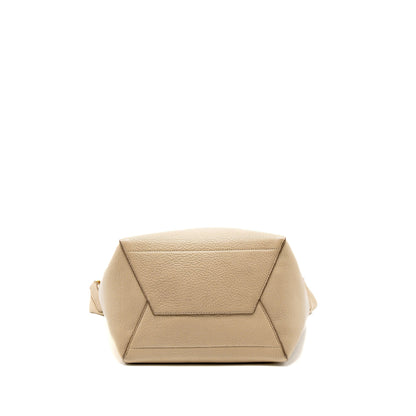 Celine Sangle Bucket Purse Calfskin Beige