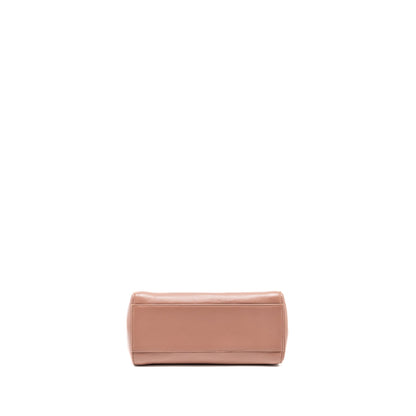 Fendi mini Peekaboo Purse Lambskin Dark Pink
