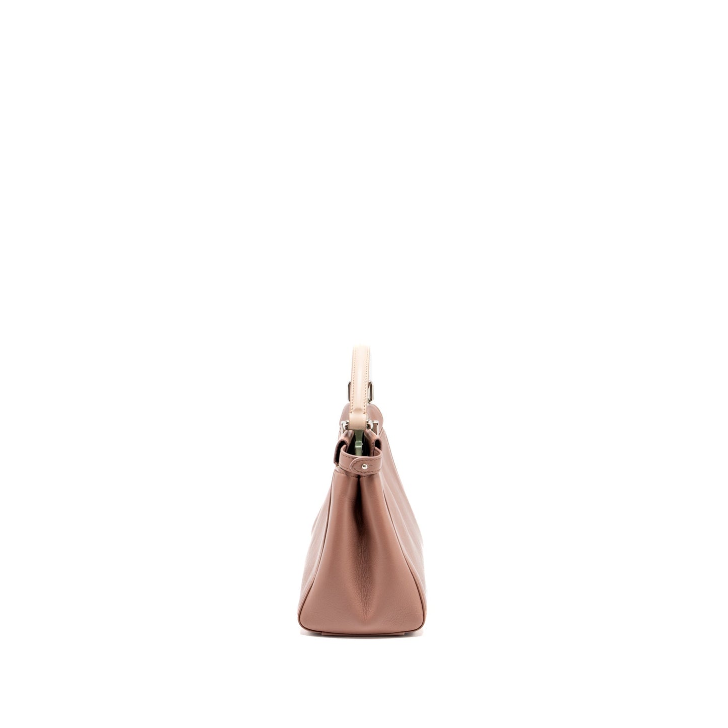 Fendi mini Peekaboo Purse Lambskin Dark Pink