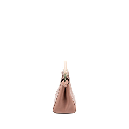 Fendi mini Peekaboo Purse Lambskin Dark Pink