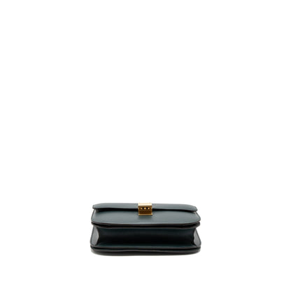 Celine Medium Classic Box Purse Calfskin Green Brushed