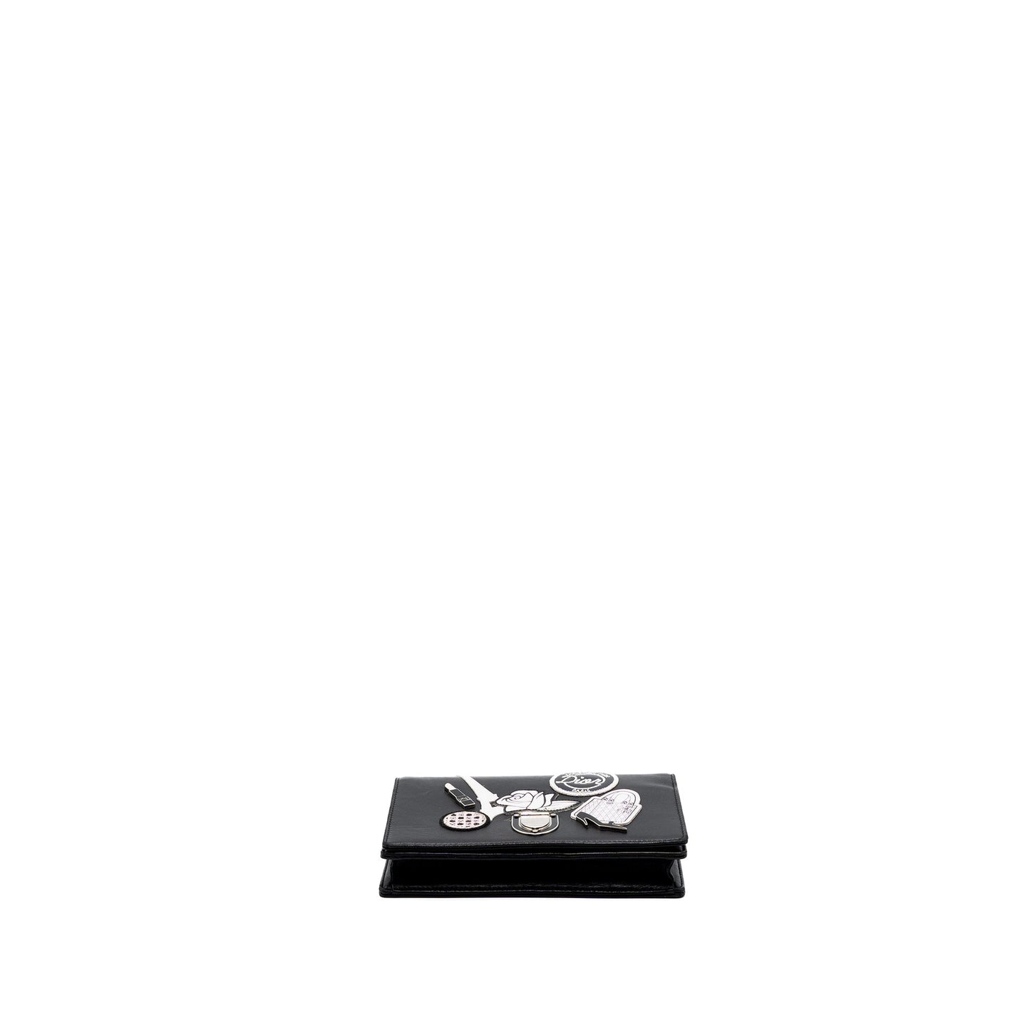 Dior Diorama wallet on chain limited print lambskin black