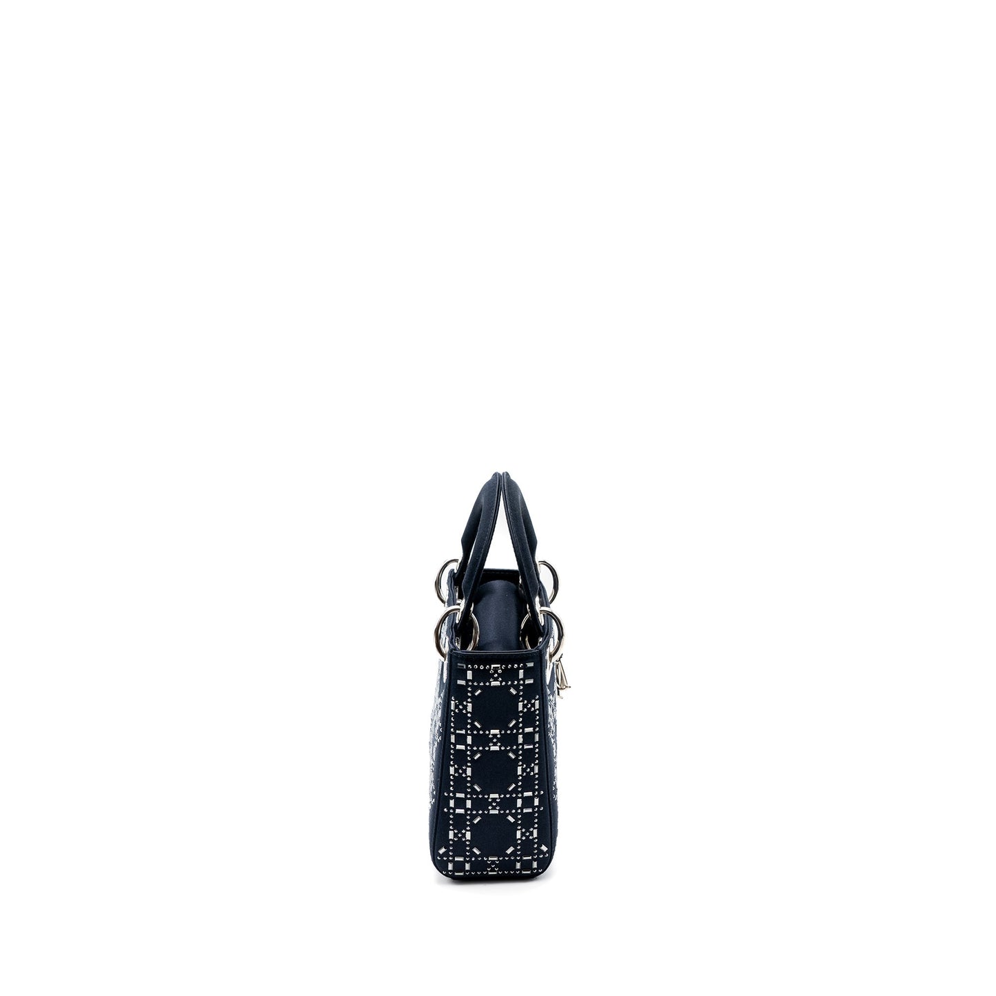 Dior Mini Lady Dior Satin Crystal Dark Blue