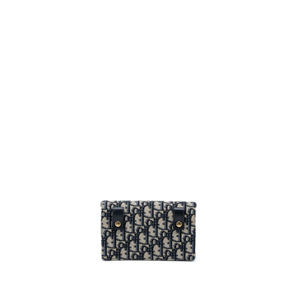 Dior Saddle Belt Pouch Blue Oblique Jacquard Canvas