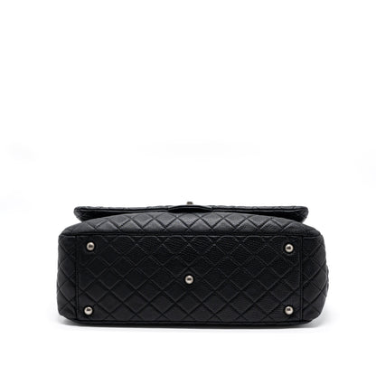 Chanel XXL classic travel flap calfskin black ruthenium hardware