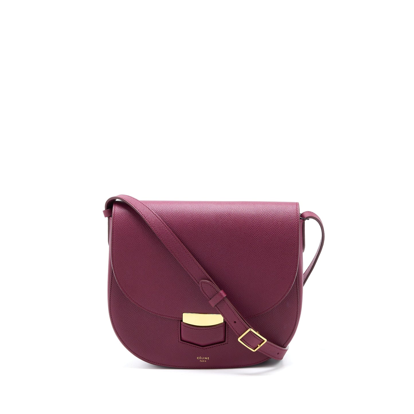 Celine Compact Trotteur Crossbody Mini Purse Dark Purple