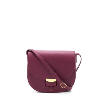 Celine Compact Trotteur Crossbody Mini Purse Dark Purple