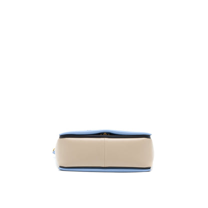 Celine Medium Frame Purse Multicolour Blue/Light Taupe