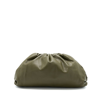 Bottega Veneta Clutch Calfskin Dark Green