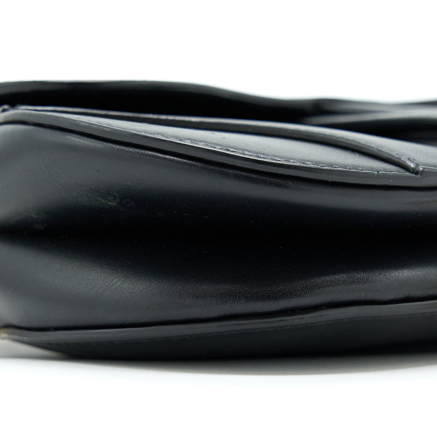 Dior Small Saddle Purse Calfskin Black