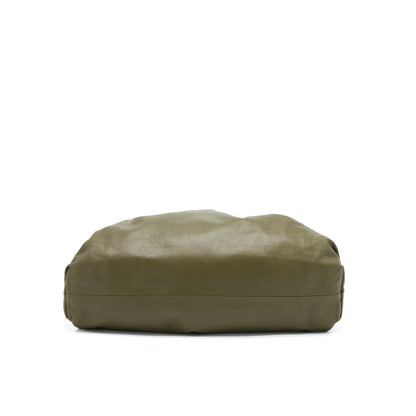 Bottega Veneta Clutch Calfskin Dark Green