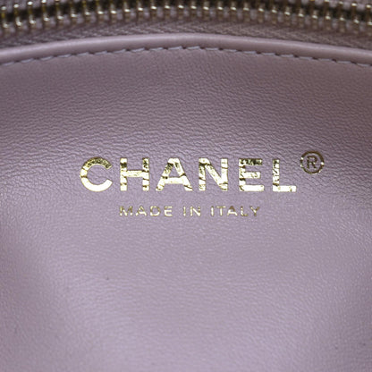 CHANEL Mini Flap Quilted Leather Shoulder Bag Light Pink