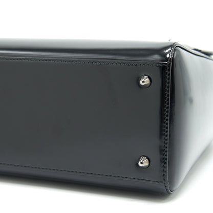 CHRISTIAN DIOR MEDIUM LADY DIOR CALFSKIN IN BLACK BHW