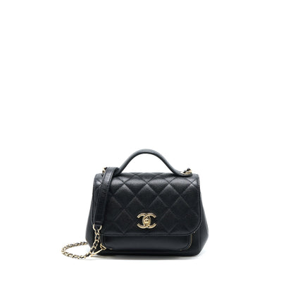 Chanel Small Business Affinity Caviar Black LGHW (Microchip)