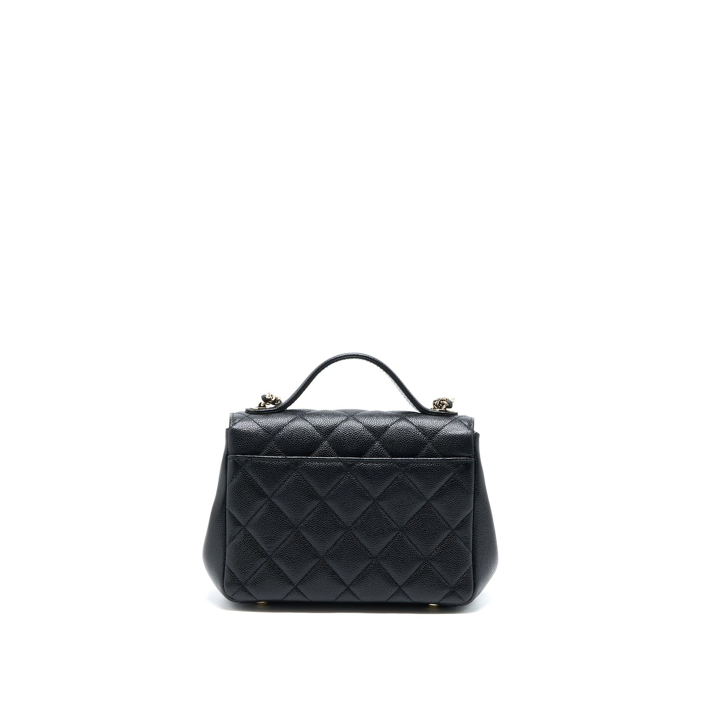 Chanel Small Business Affinity Caviar Black LGHW (Microchip)