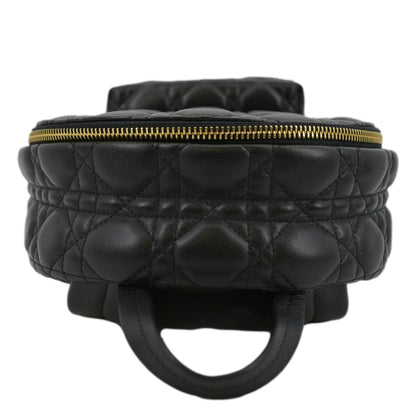 CHRISTIAN DIOR Cannage Quilted Leather Backpack Black