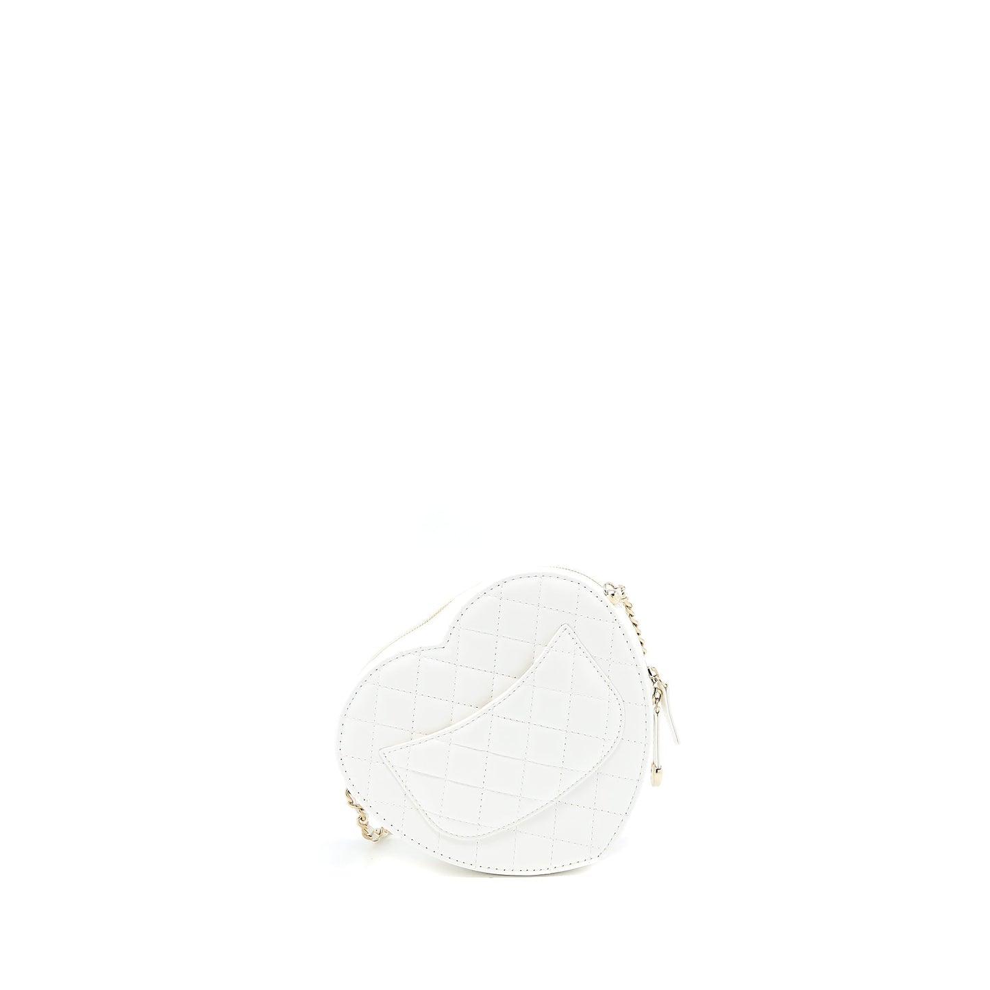 Chanel 22s Heart Bag Lambskin White LGHW (Microchip)