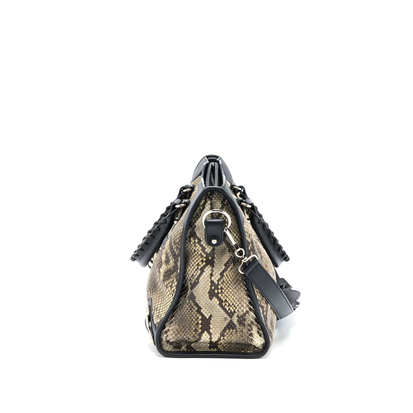 Balenciaga Classic City Python Leather