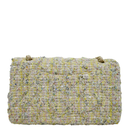 CHANEL Garden Party Flap Medium Tweed  Shoulder Bag Pastel