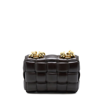Bottega Veneta Chain Cassette Purse Dark Brown