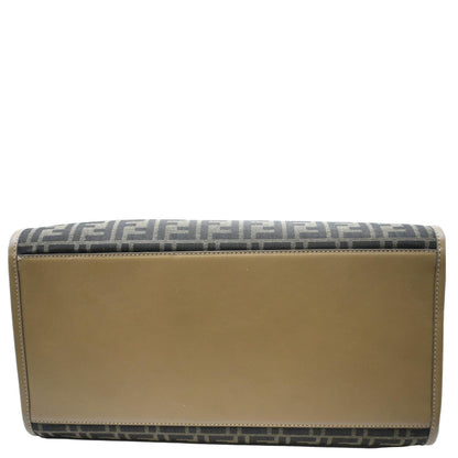 FENDI Sunshine Monogram Canvas Tote Bag Brown