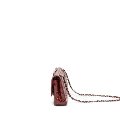 Chanel Medium Classic Double Flap Bag Patent Red SHW